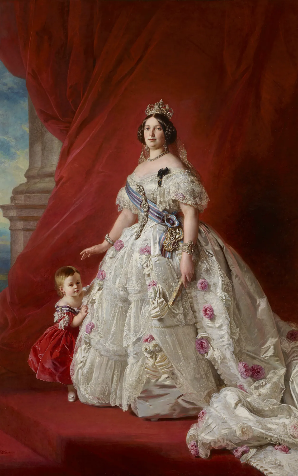 Queen Isabella II and the Princess of Asturias