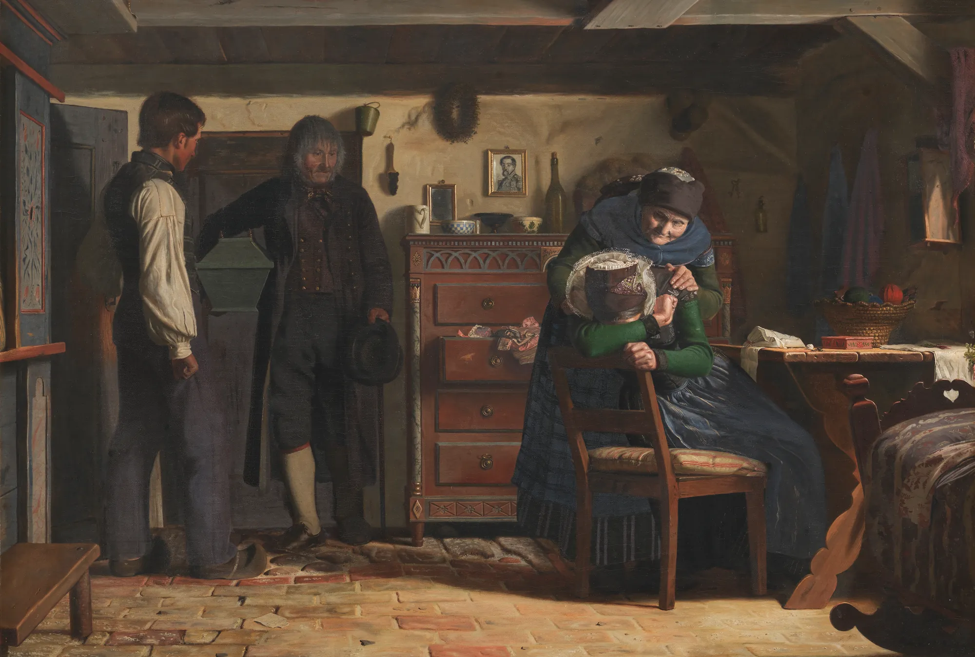 The Village Carpenter Bringing a Coffin for a Dead Child