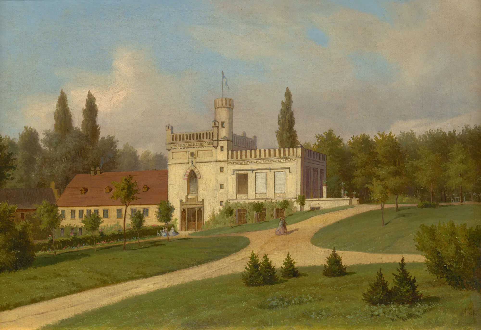 Krč Castle from the Southwest