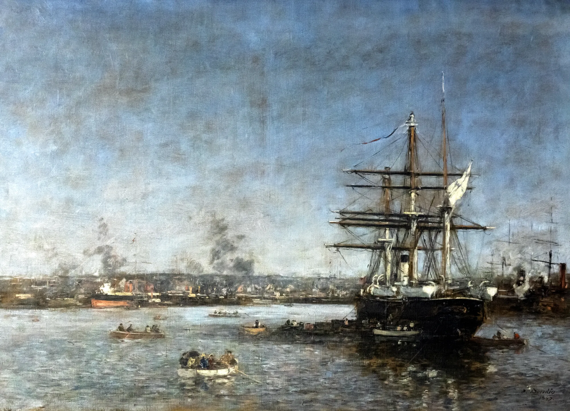 Russian Corvette in the Port of Le Havre