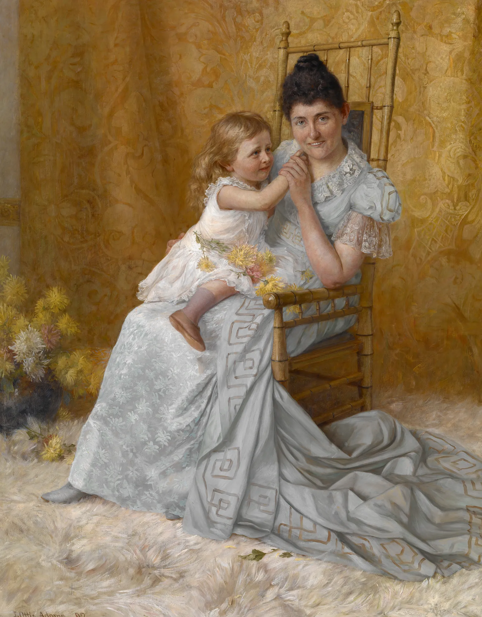 Portrait of Martha Wysor Marsh and Son John Edwin
