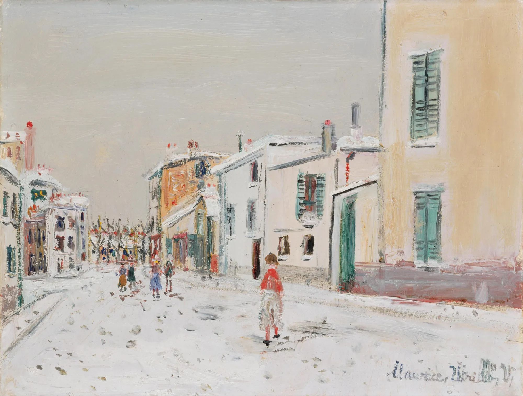 Village Street in the Snow (Rue de village sous la neige)