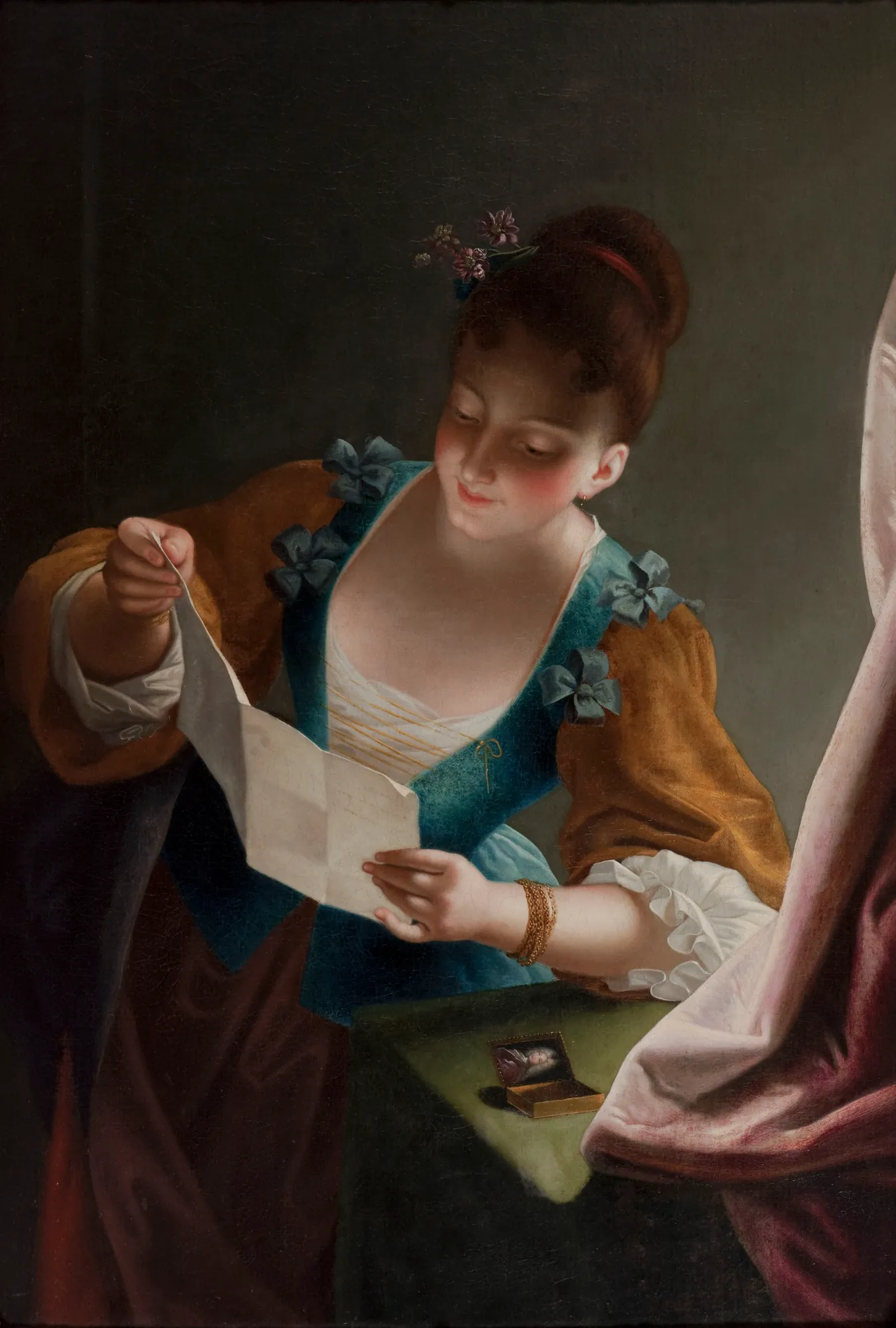 Young Woman Reading a Letter