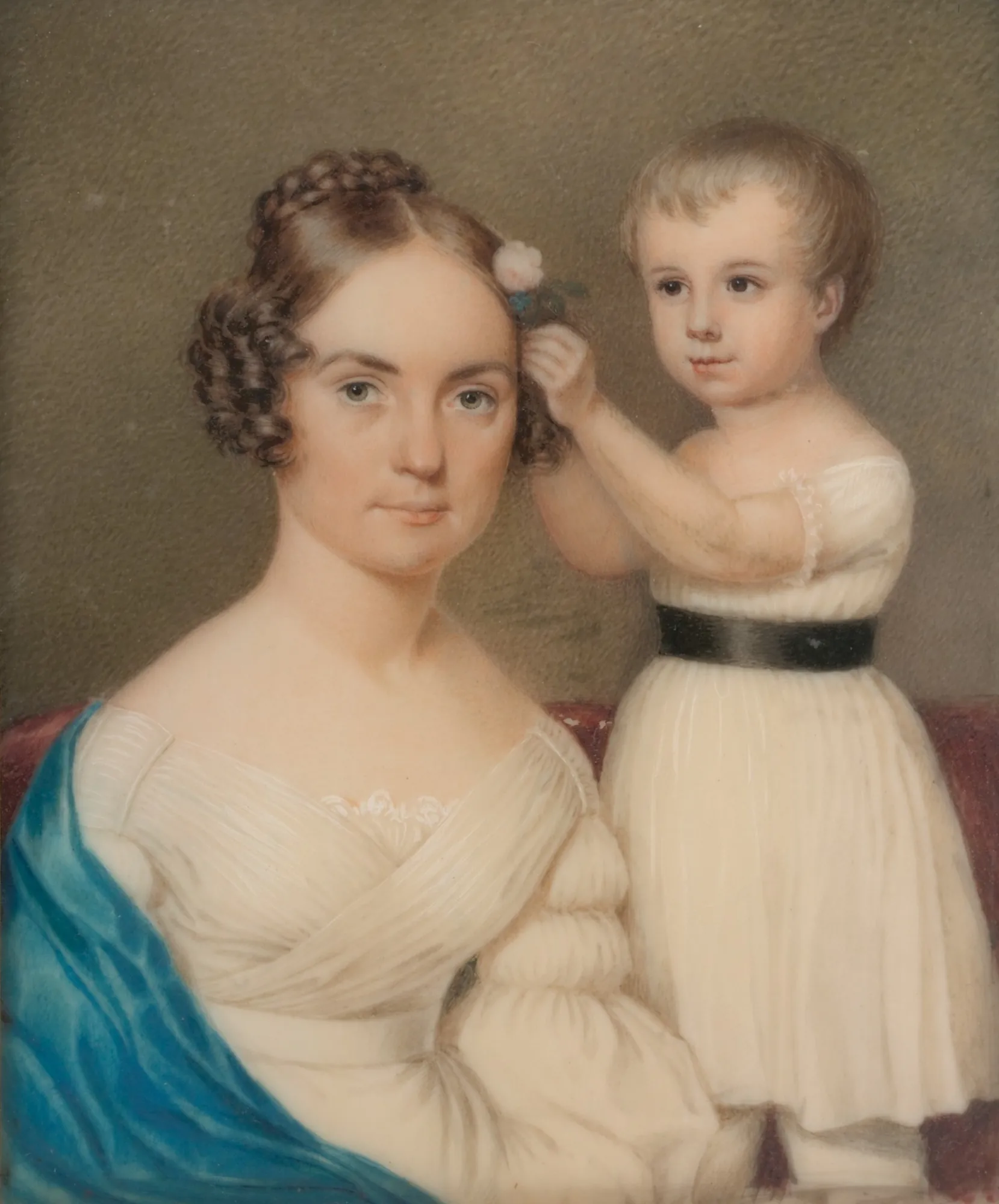 Mrs. William Gordon Ver Planck and Her Son