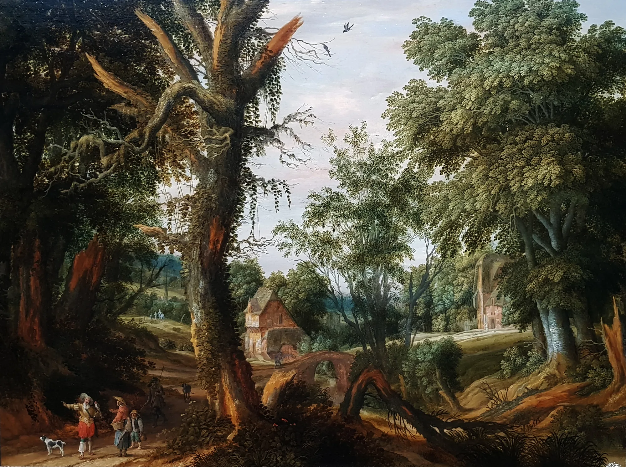 Wooded Landscape with Figures