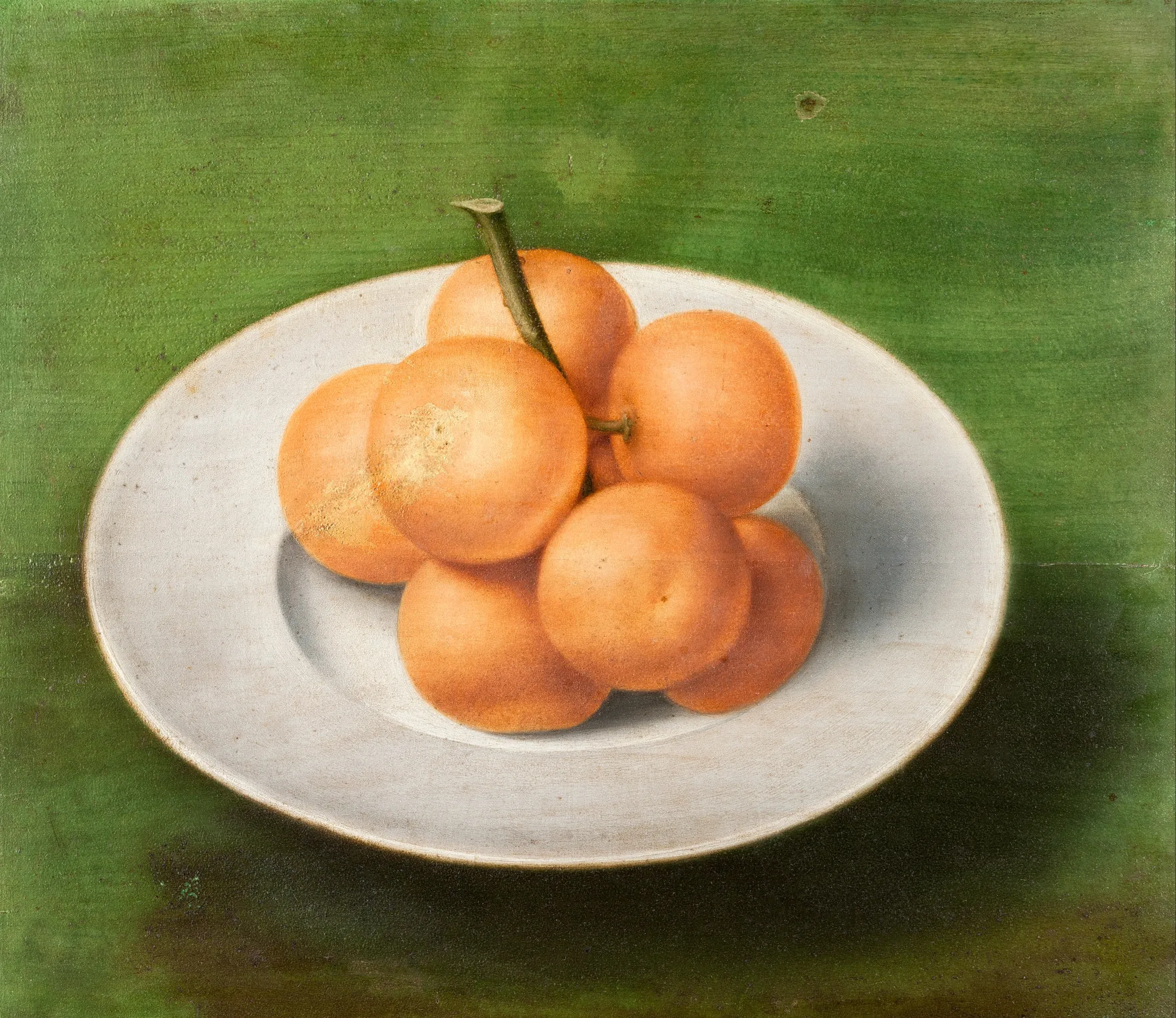 Still Life with Oranges on a Plate