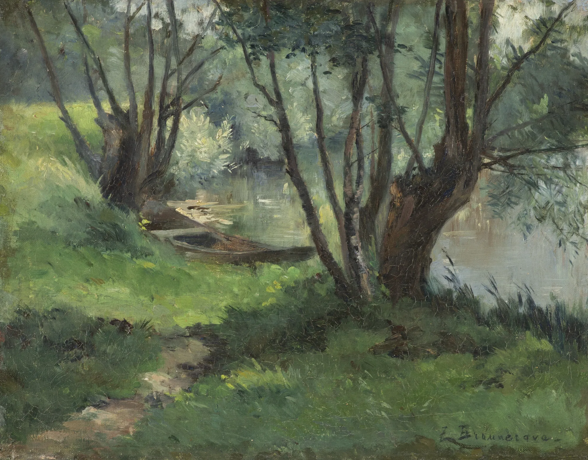 A Stream near Barbizon, Morning