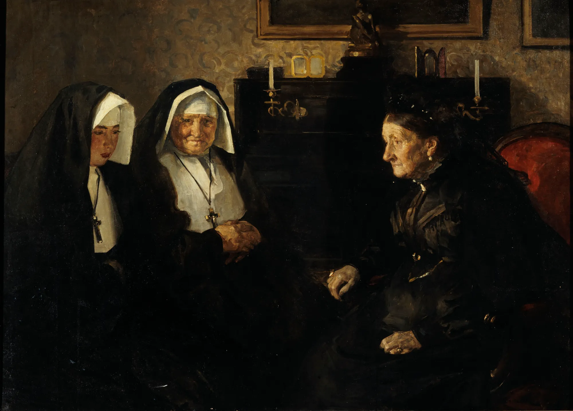 En visite, soeurs quêteuses