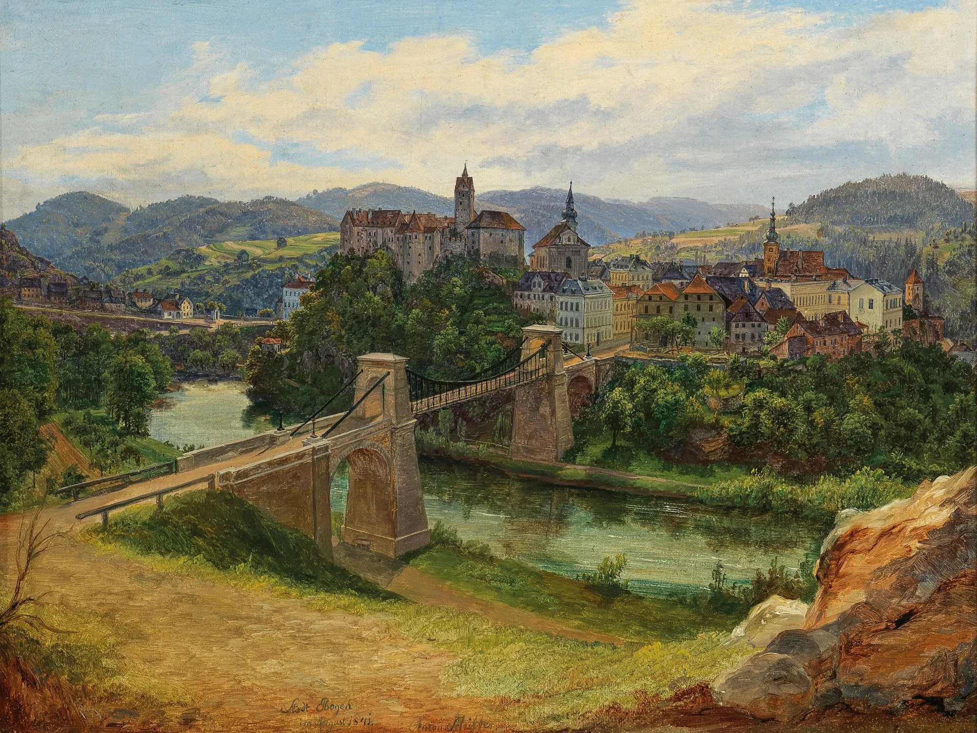 View of the Town of Loket (Elbogen)