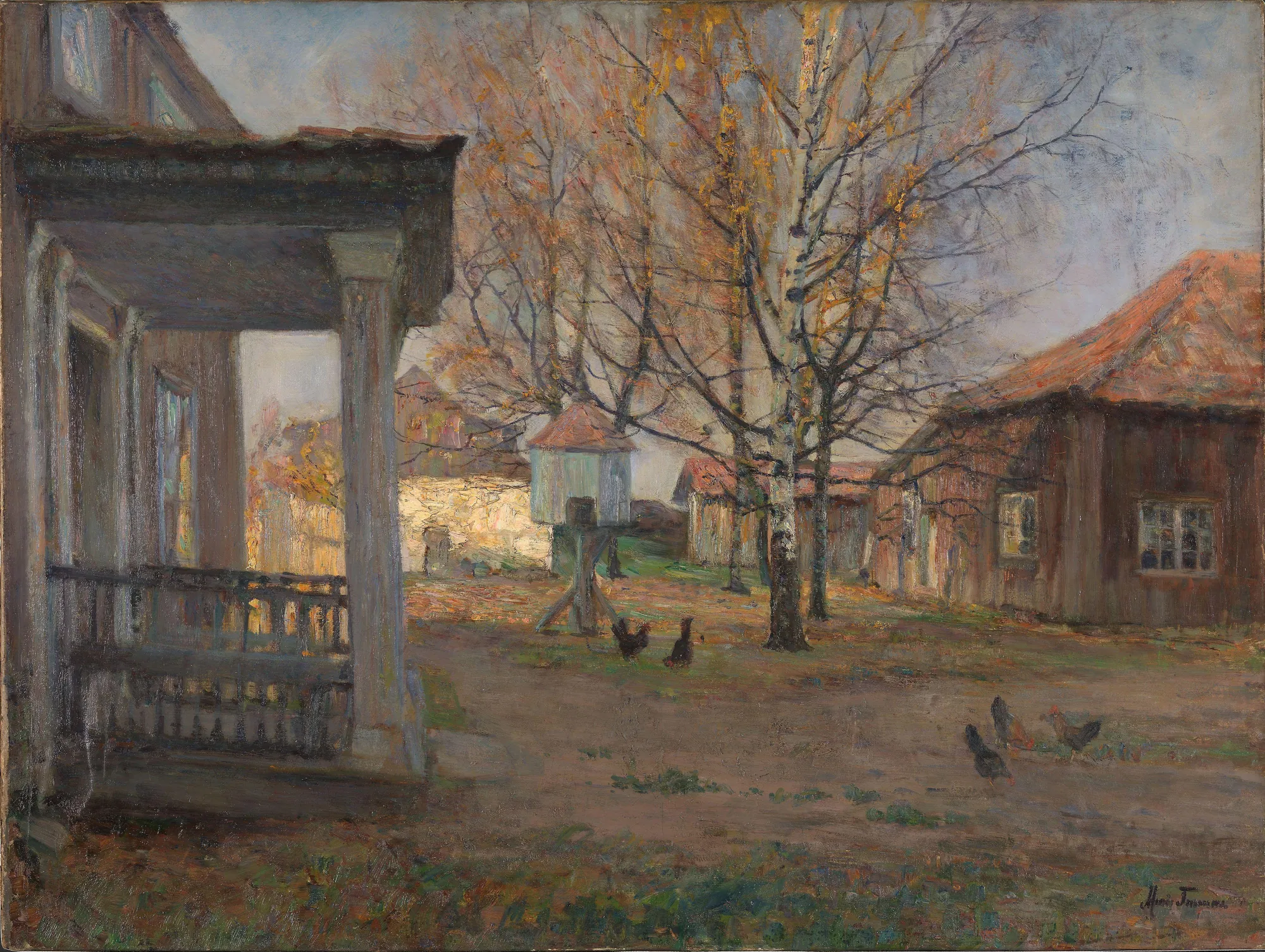Vøyenvollen Farm in Oslo in Late Autumn