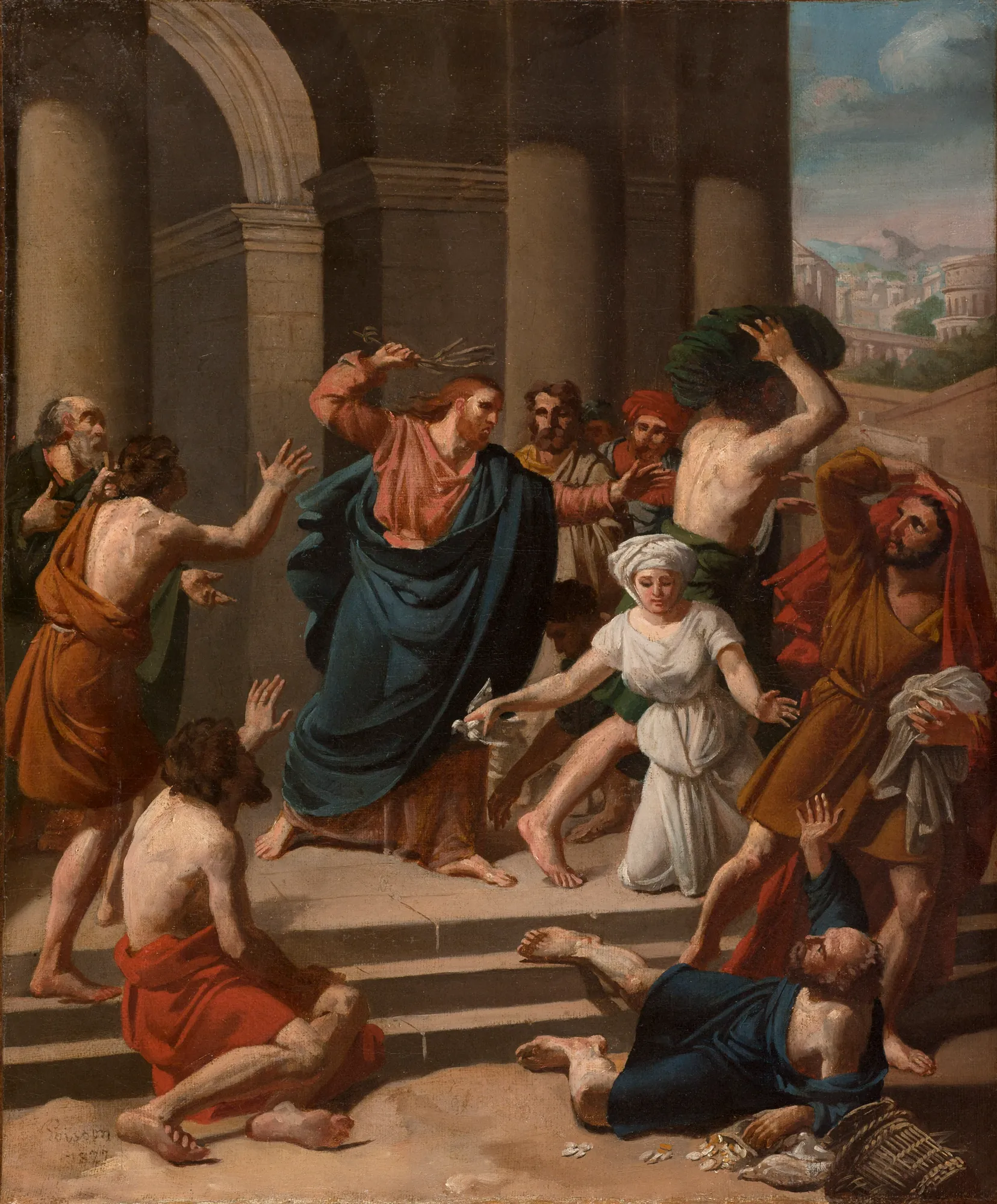 Jesus Driving the Merchants from the Temple