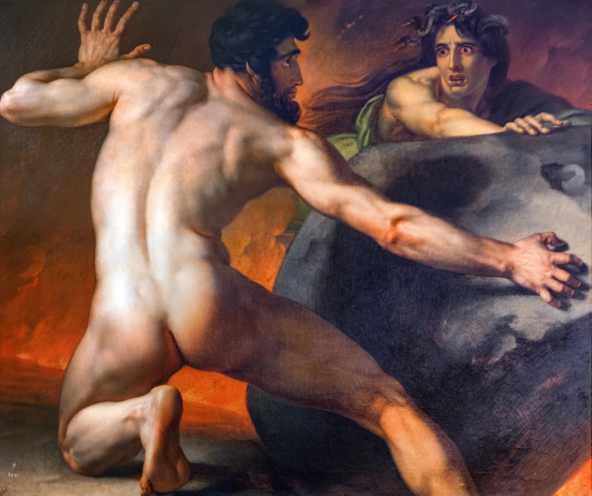 Sisyphus Rolling His Rock (Sisyphe roule éternellement son rocher)
