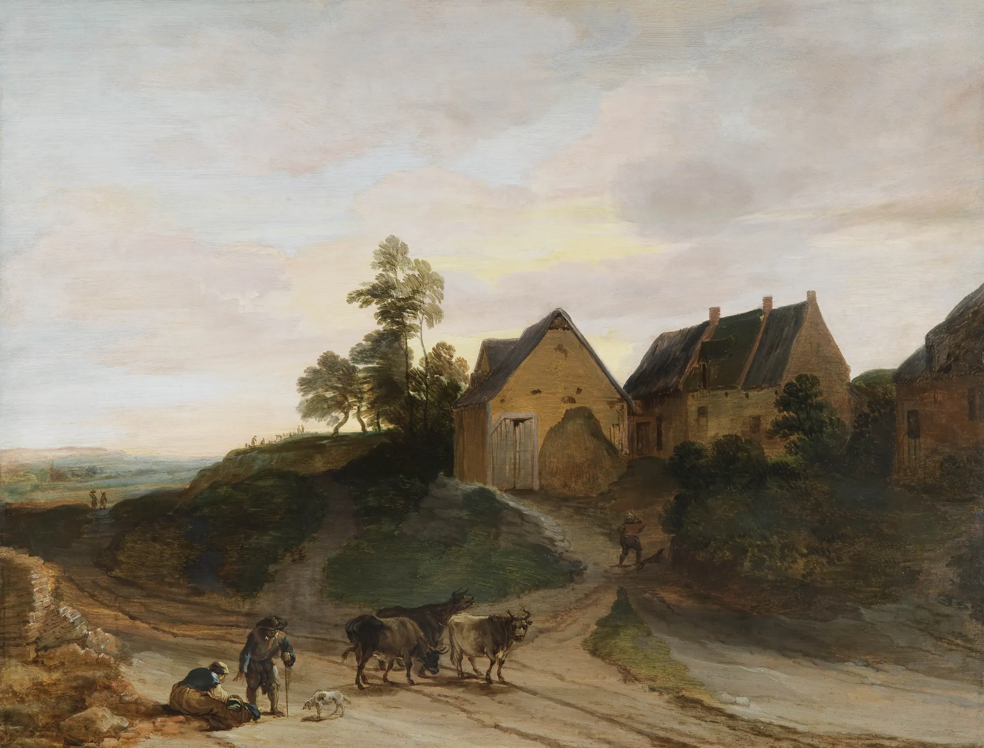 Landscape with Rustic Dwellings