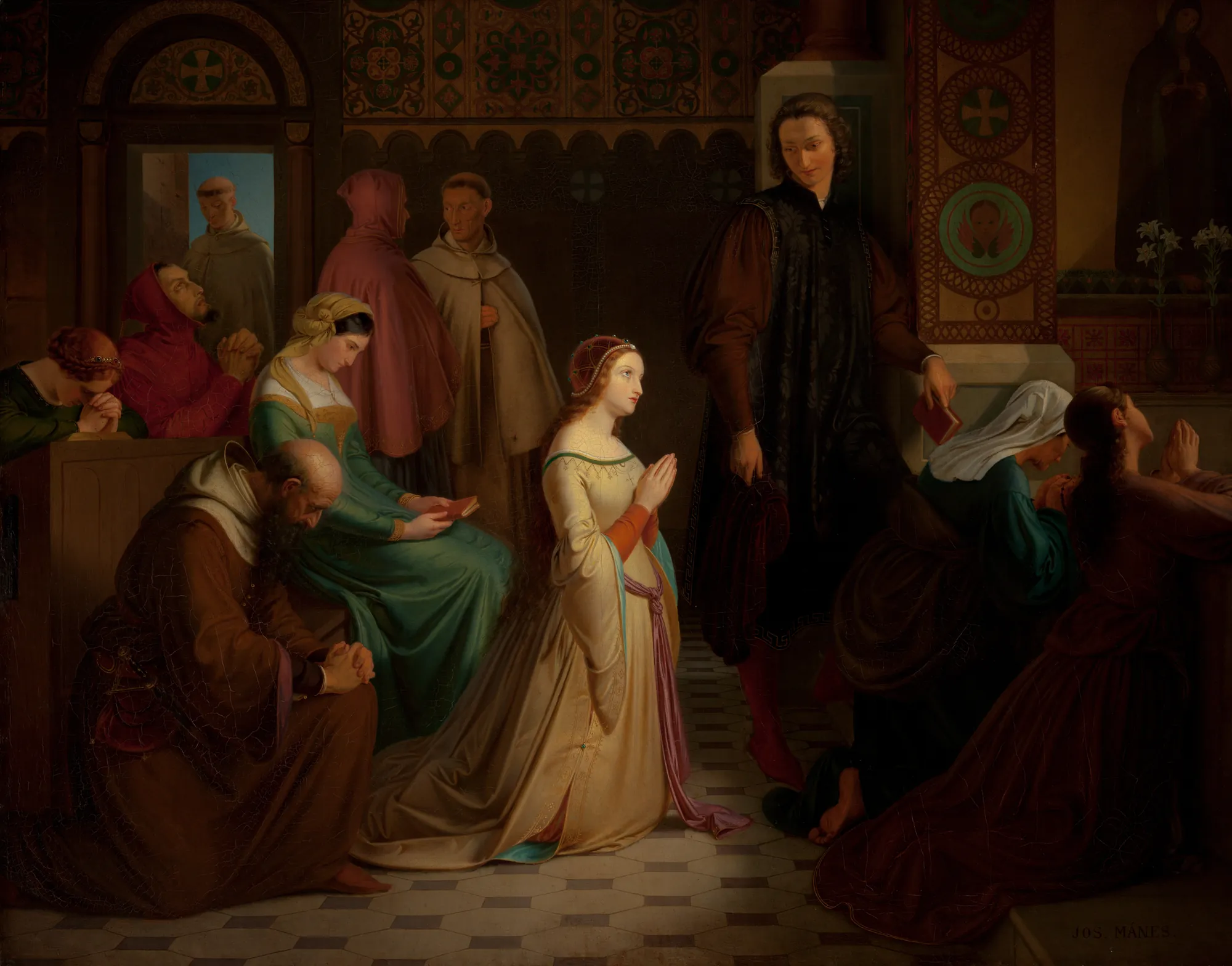 Meeting of Petrarch and Laura in Avignon in the Year 1327
