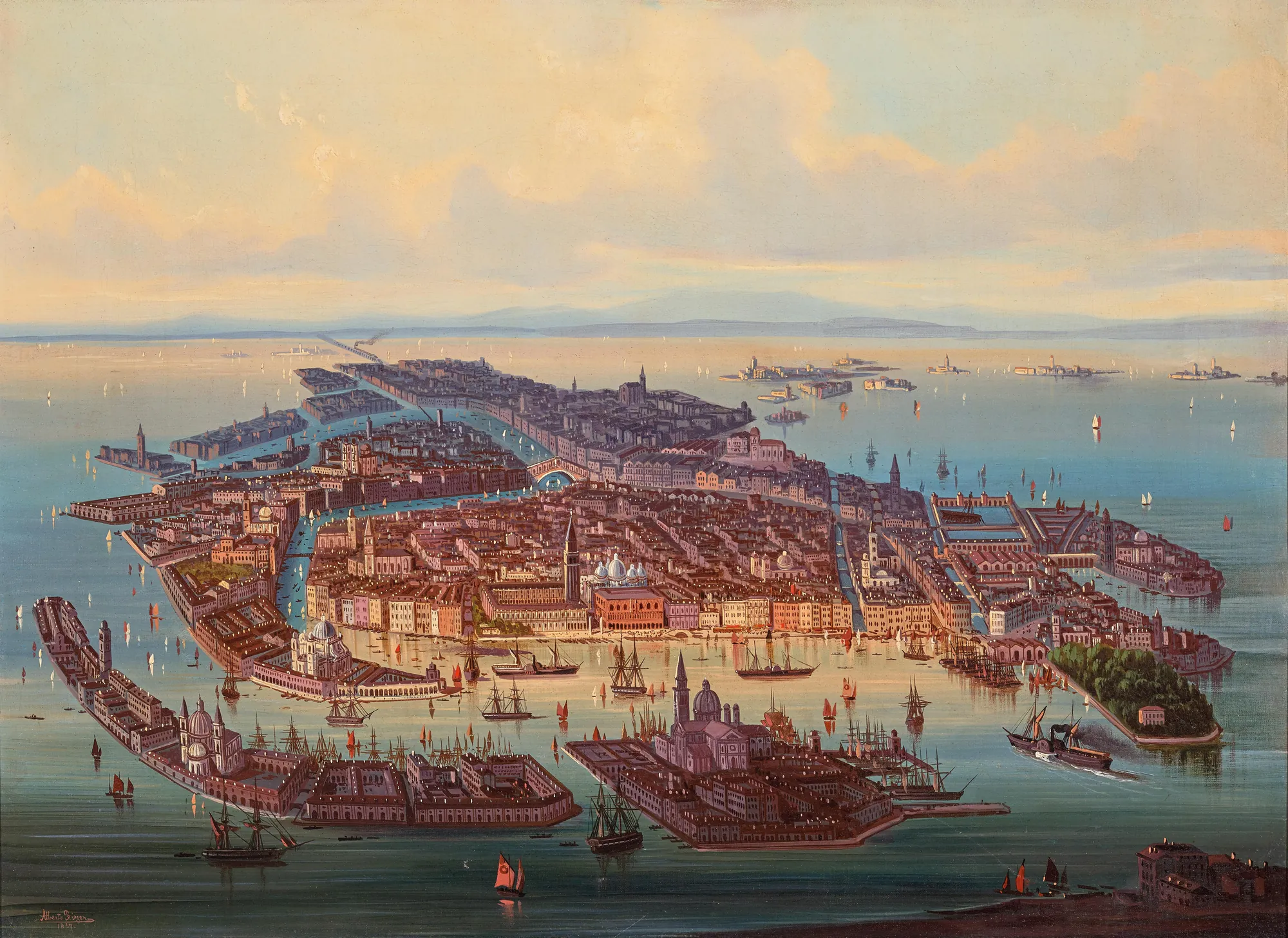 A Panoramic View of Venice