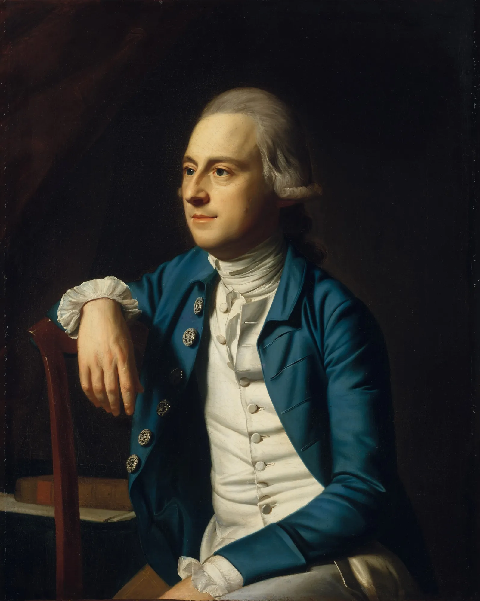 Gulian Verplanck Gulian Verplanck by John Singleton Copley. A half-length portrait of a man in a vibrant blue coat and white waistcoat, seated against a dark background.