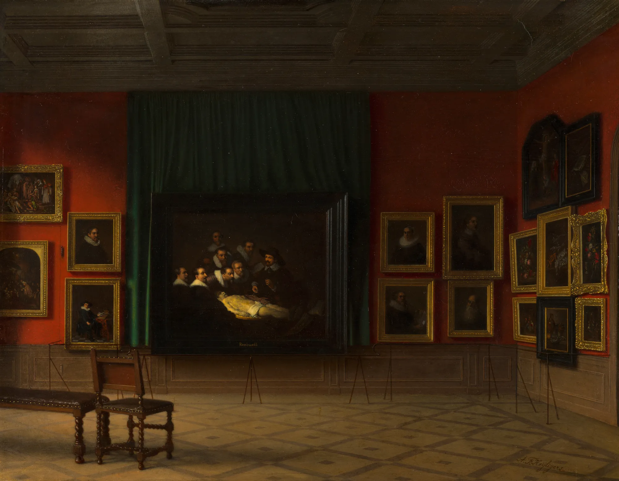 Interior of the Rembrandt Room in the Mauritshuis