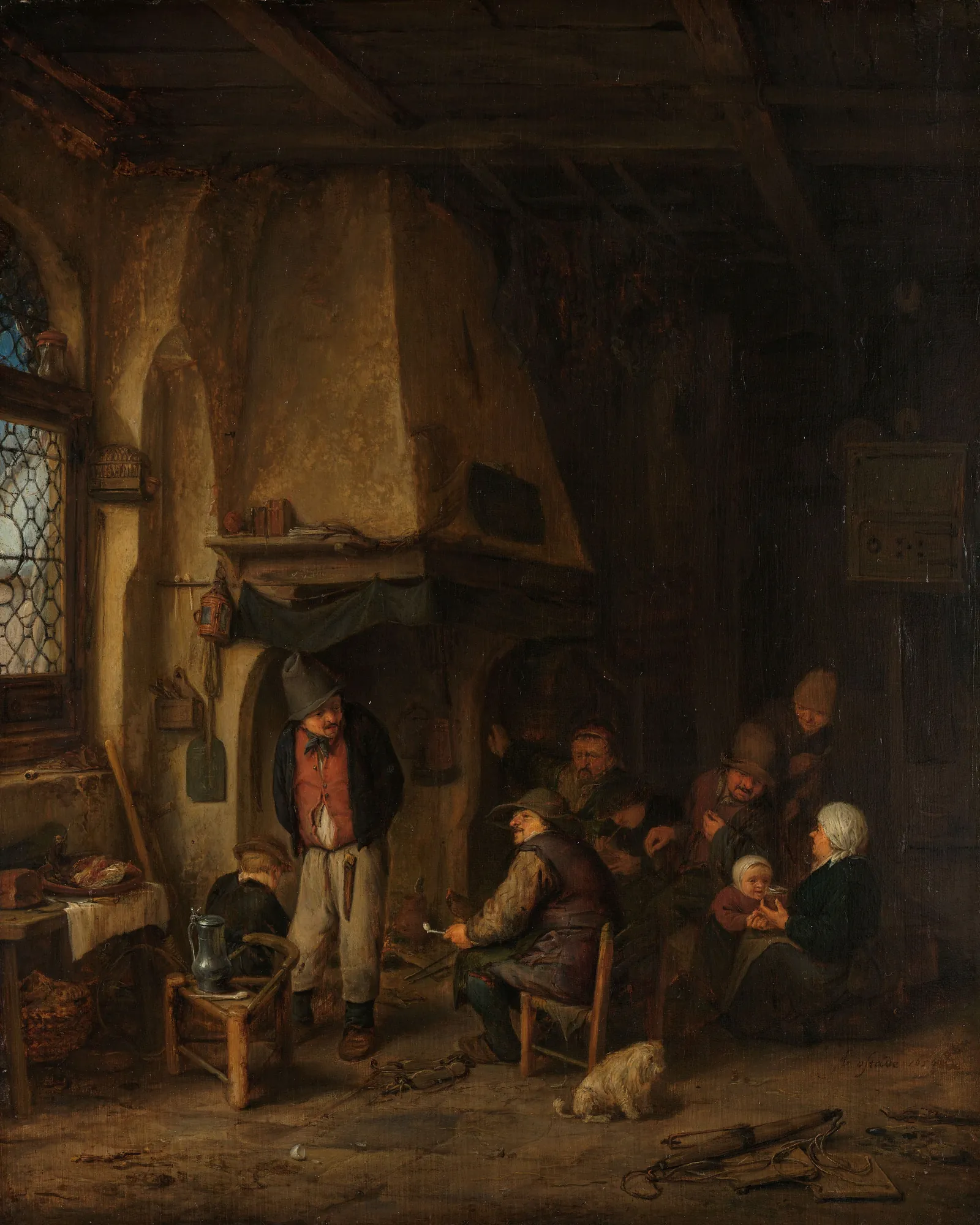 The Skaters: Peasants in an Interior