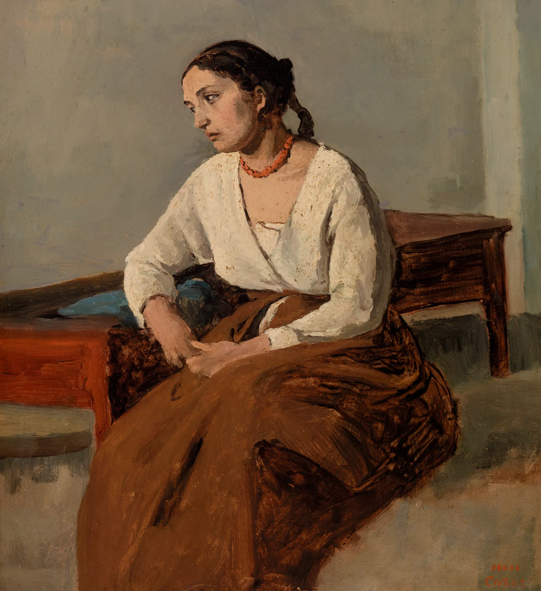 Melancholy Italian Woman