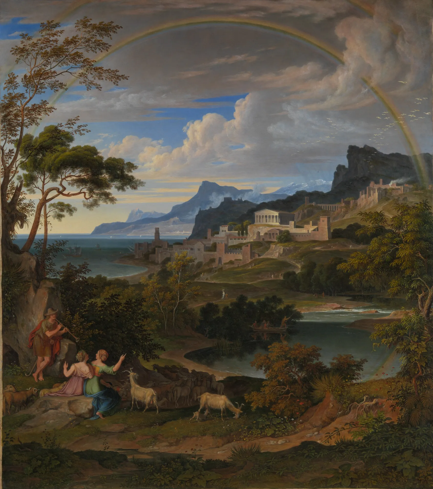 Heroic Landscape with Rainbow