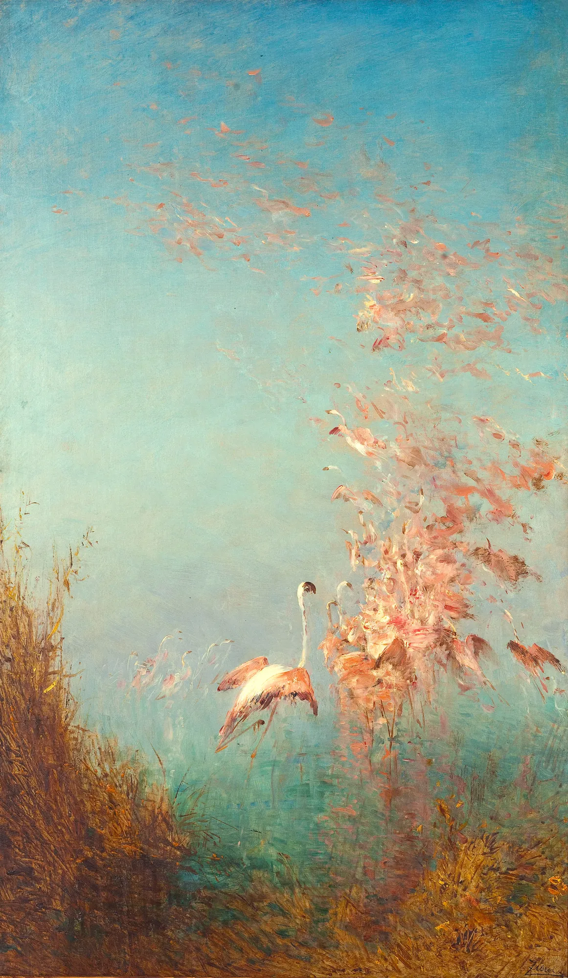 Flight of Pink Flamingos, Étang de Vaccarès