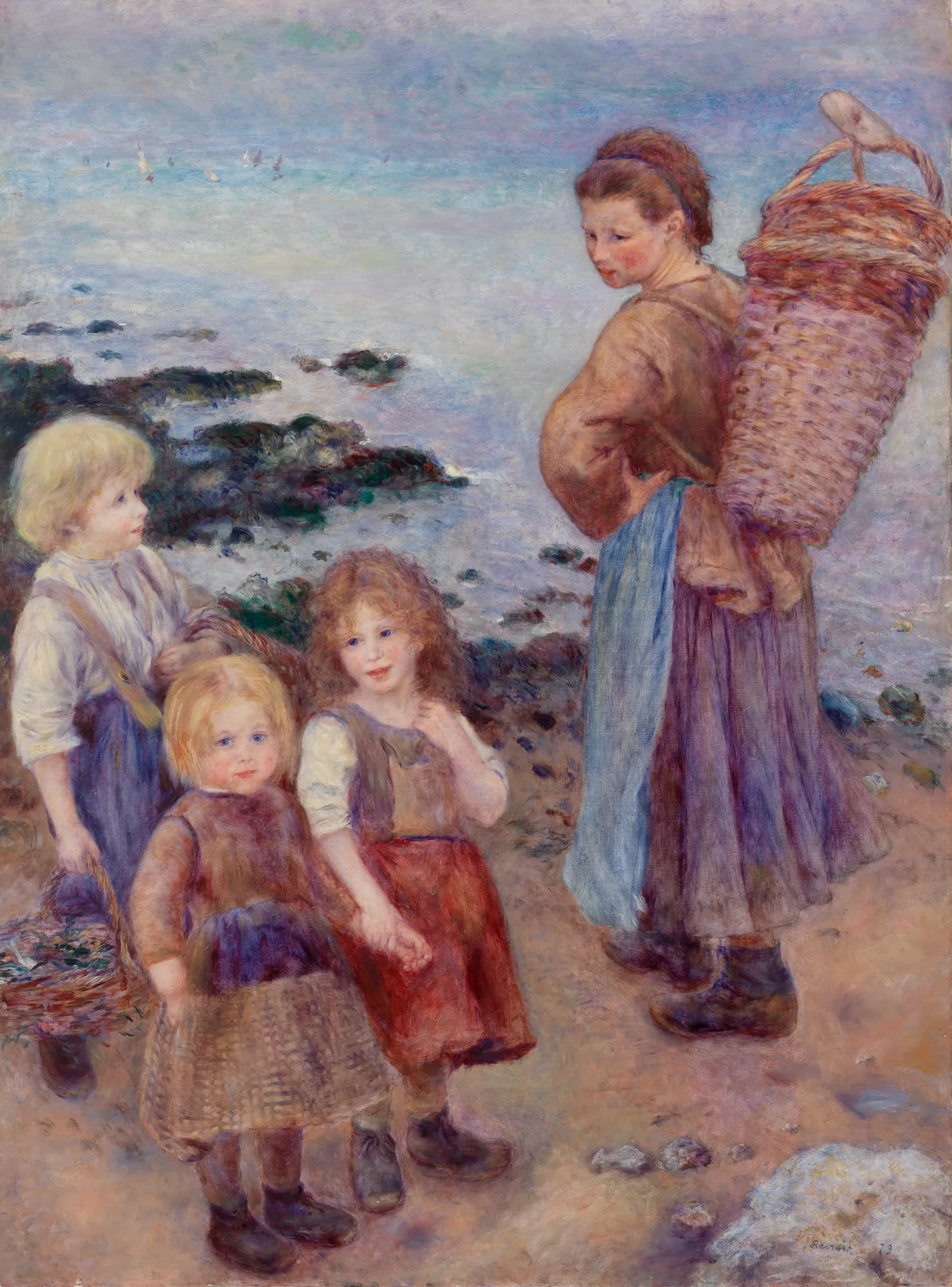 Mussel-Fishers at Berneval (Pêcheuses de moules à Berneval)