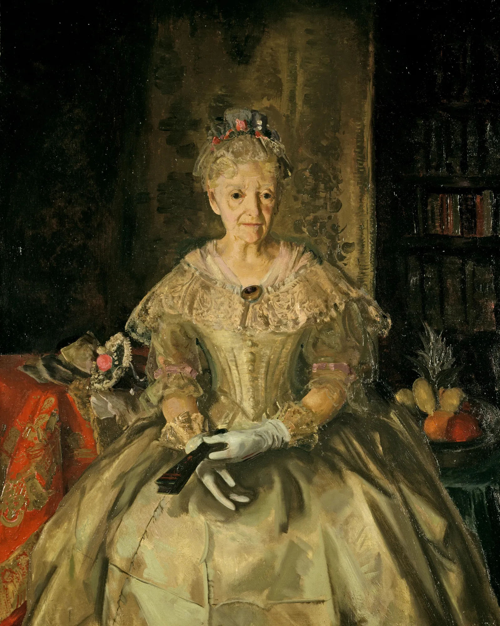 Mrs. T. in Cream Silk, No. 1