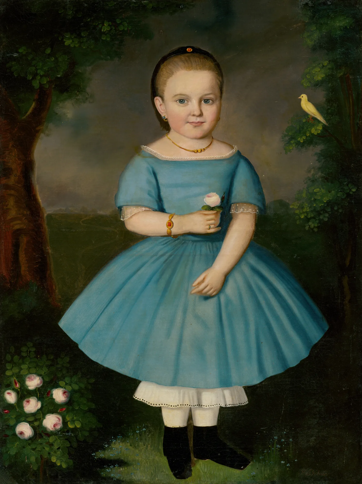 Dievčatko s ružou (Girl with a Rose)