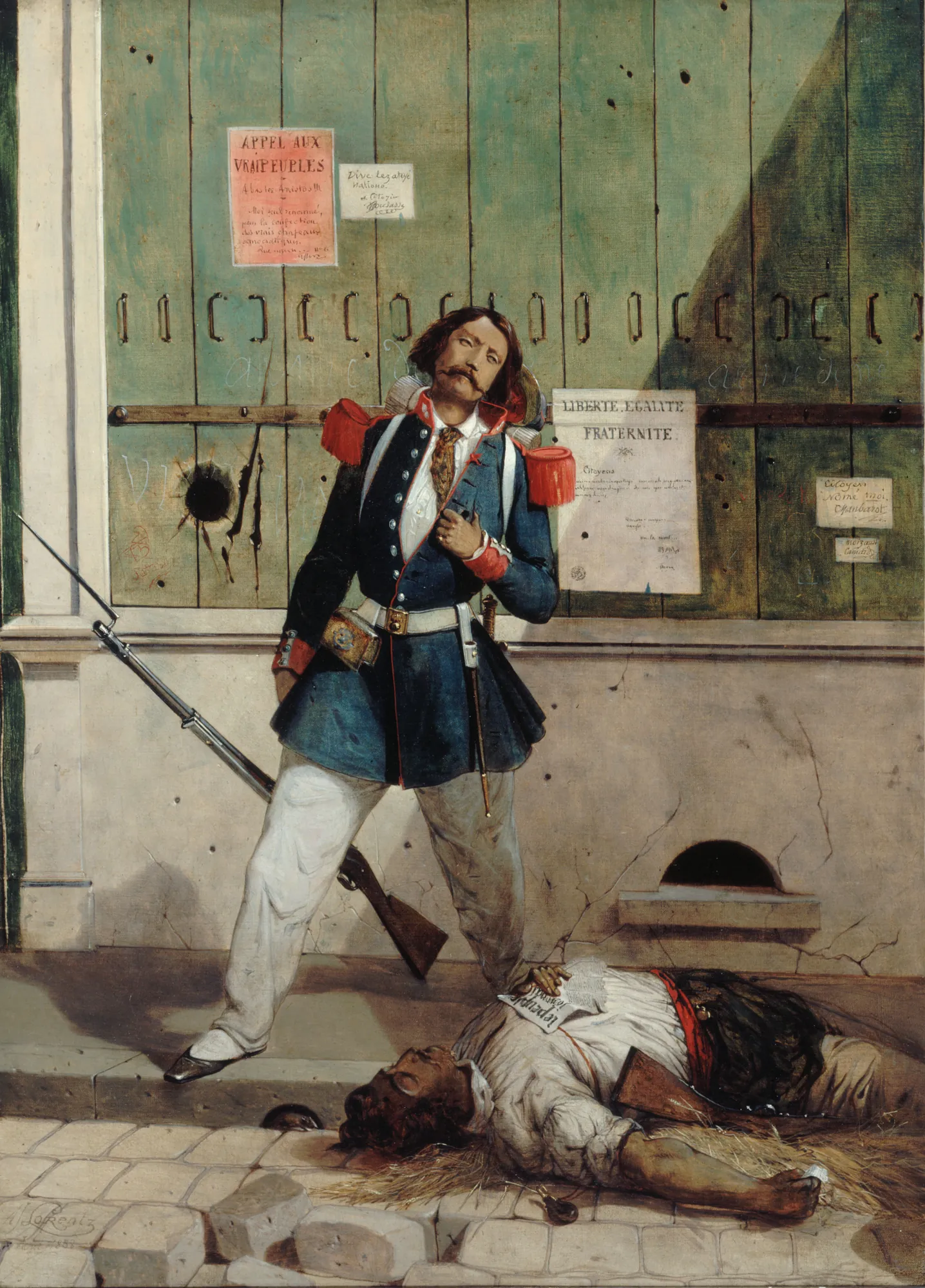 Garde National Blessé (Épisode de la Révolution de 1848)