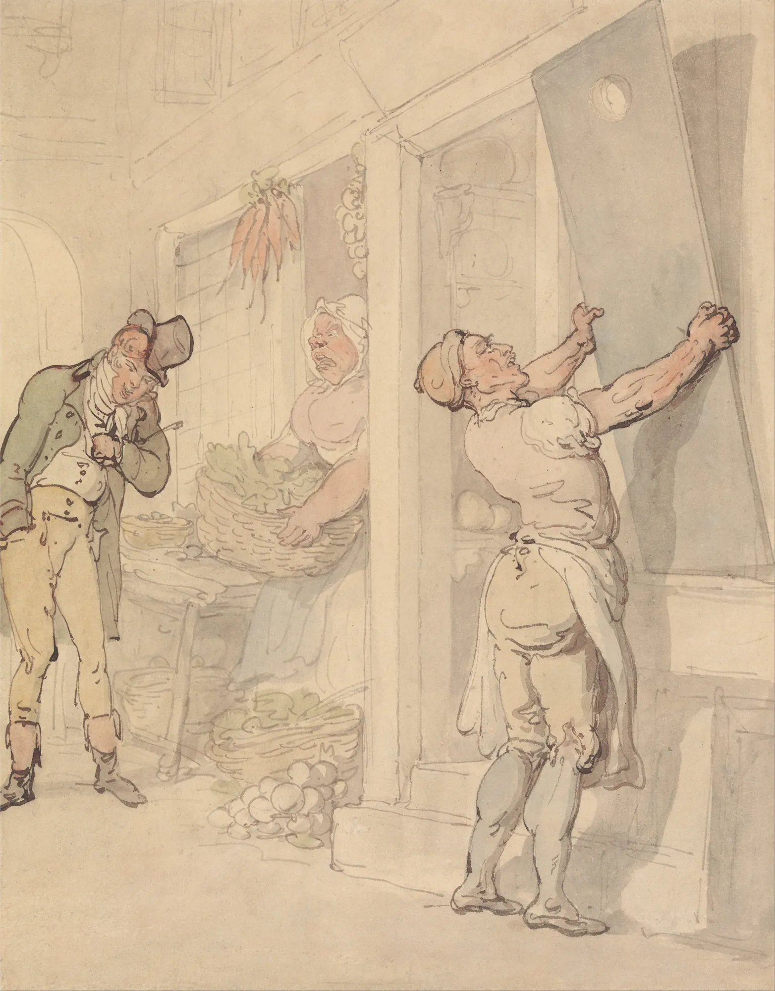 Outside the Greengrocer's Shop