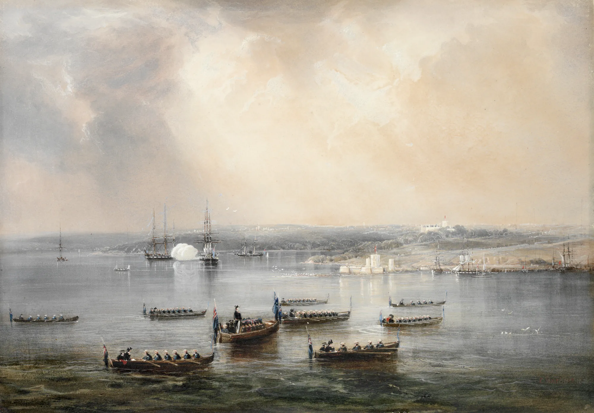 The Funeral of Rear Admiral Phillip Parker King
