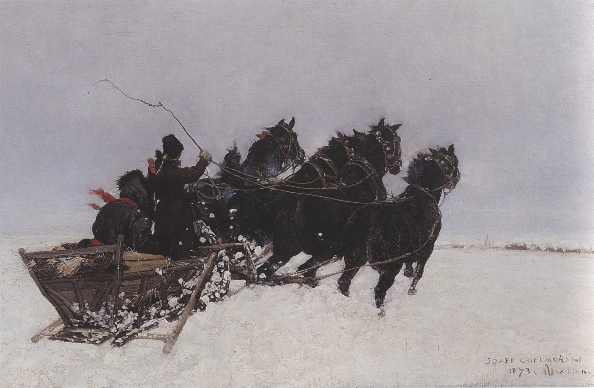 Four-in-Hand in the Snow