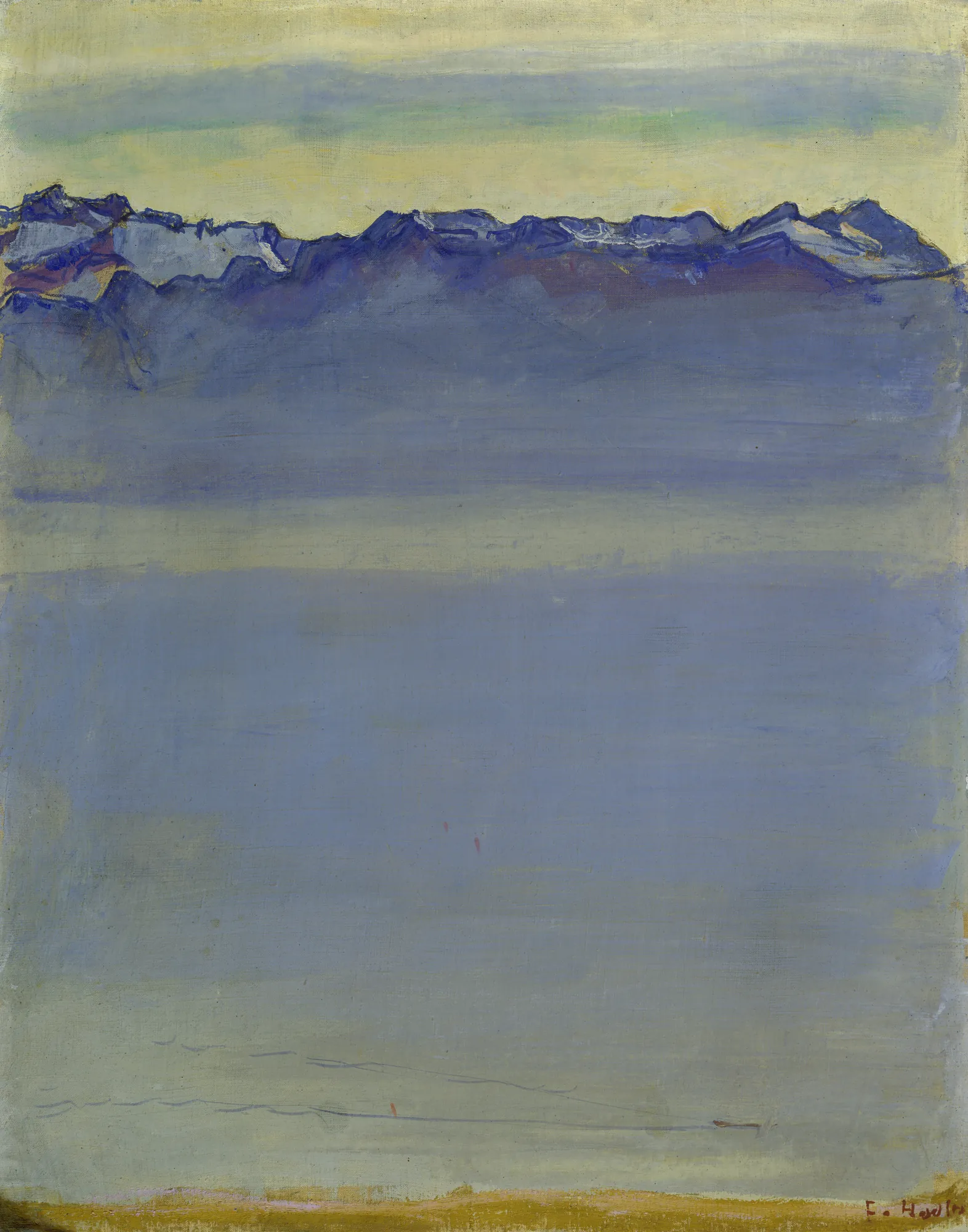 Lake Geneva with the Savoy Alps