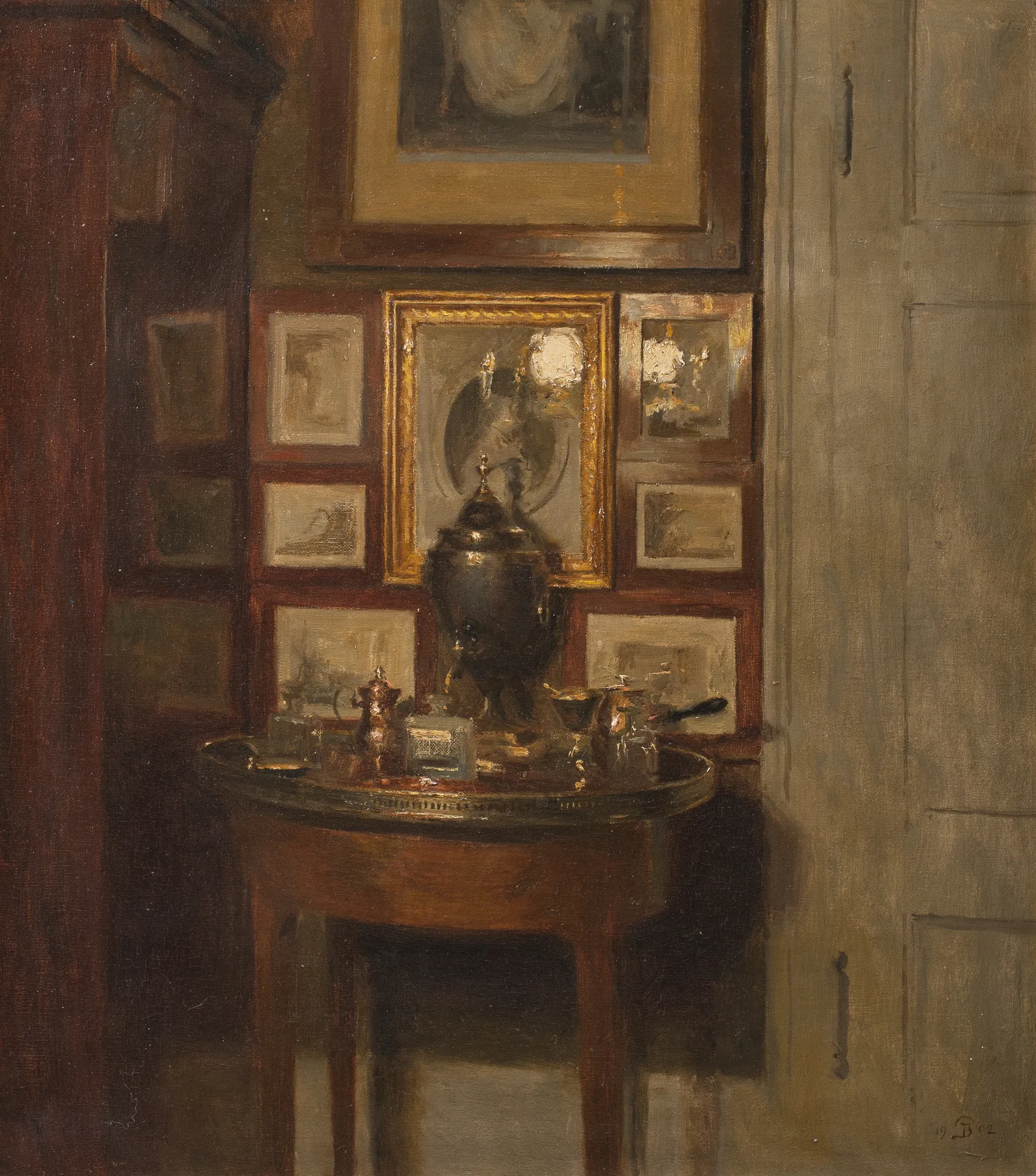 Interior with a Samovar, Evening