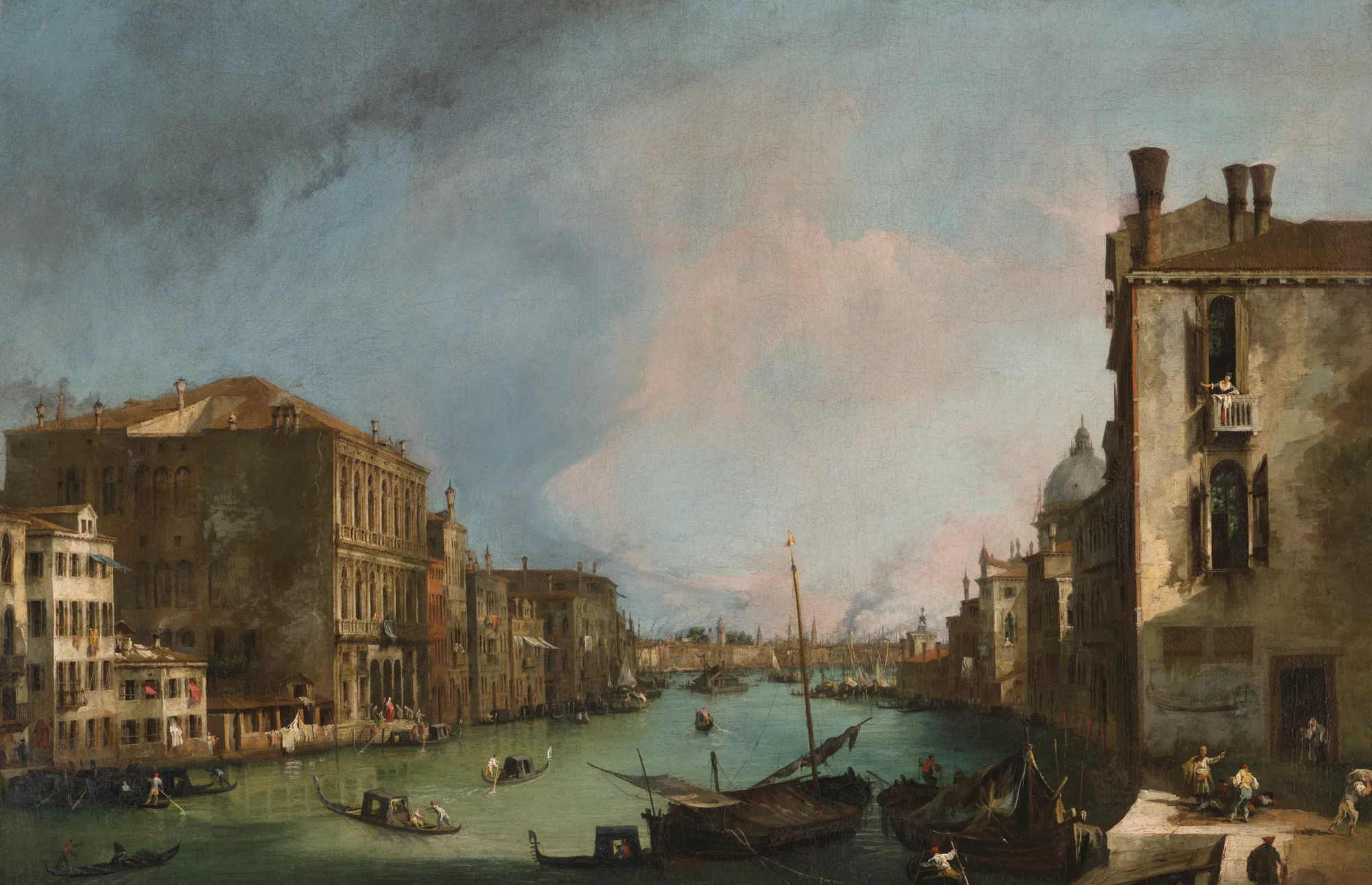 The Grand Canal in Venice with the Palazzo Corner Ca' Grande