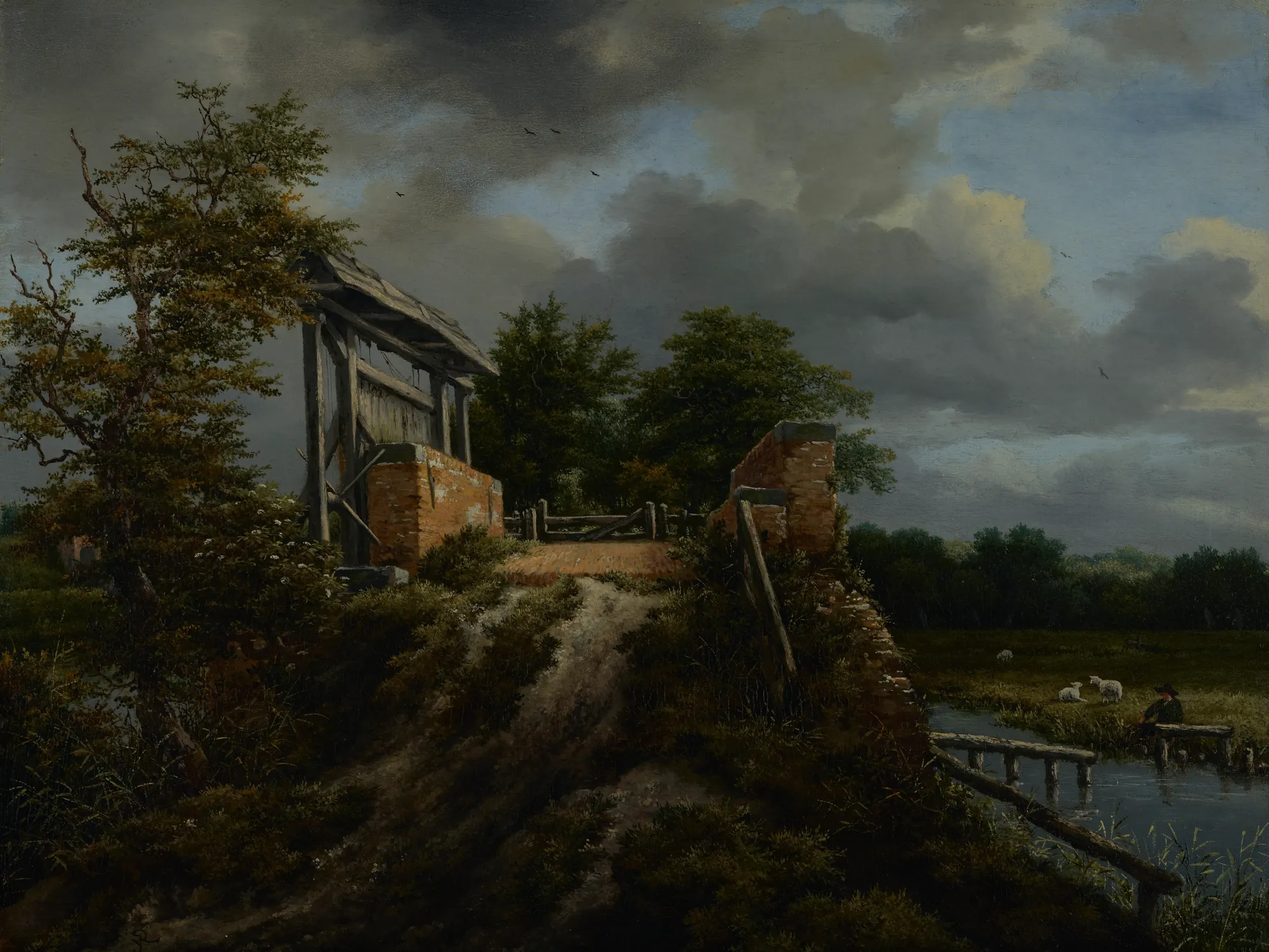 Bridge with a Sluice