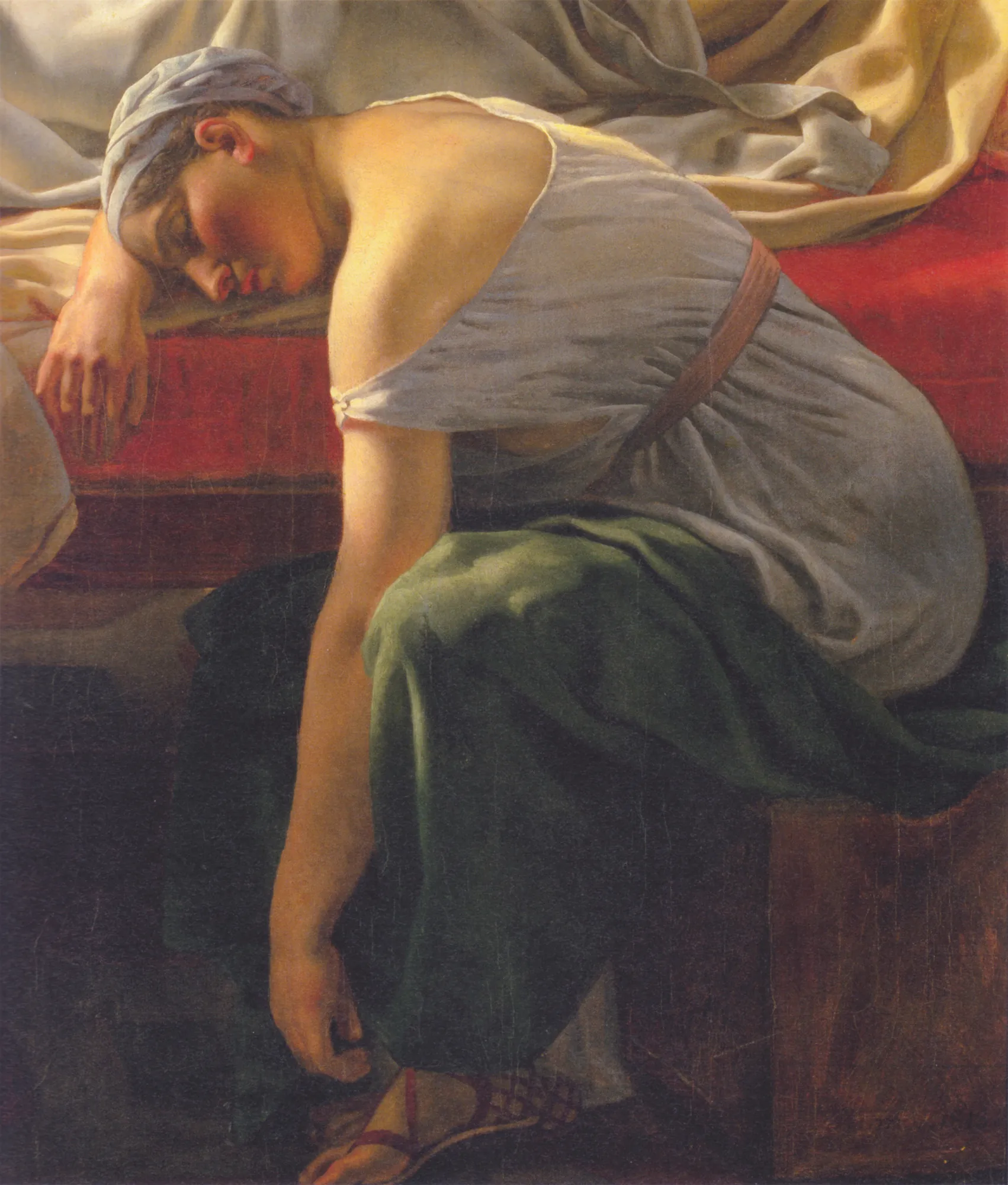 A Sleeping Woman in Antique Garment