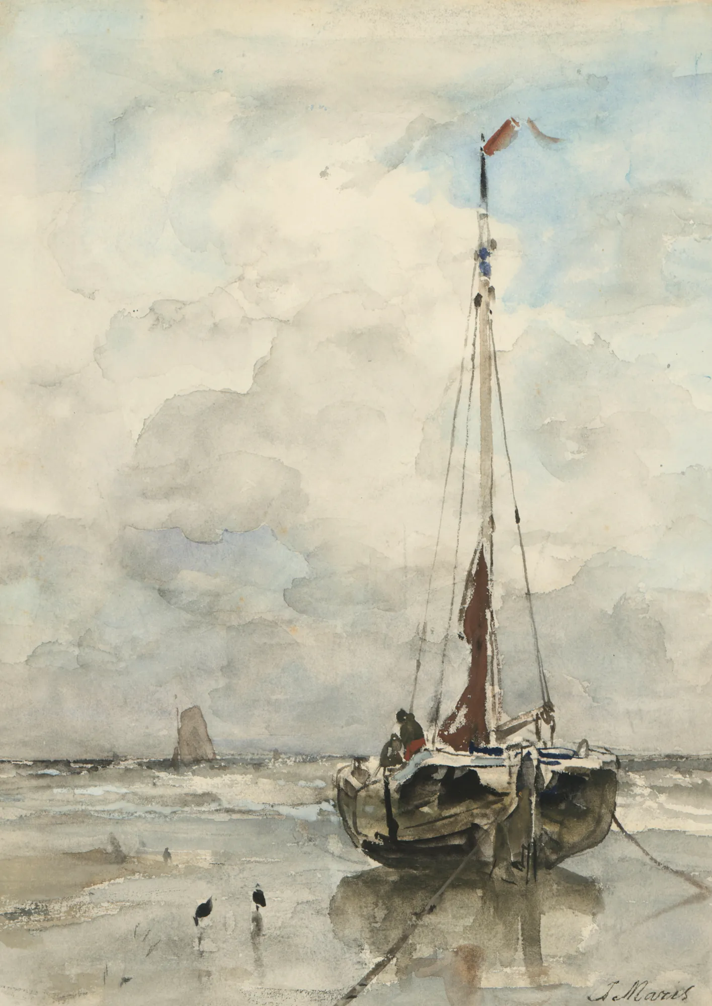 A Fishing Boat on the Beach