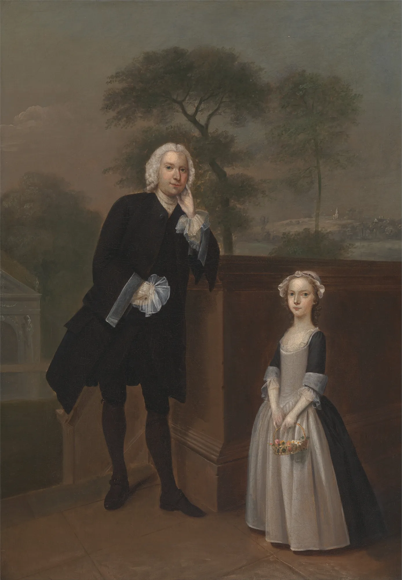 A Gentleman with His Daughter