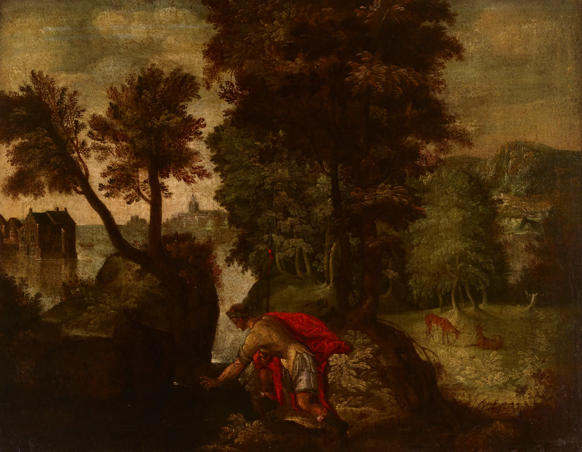 Landscape with a Kneeling Knight (Theseus)