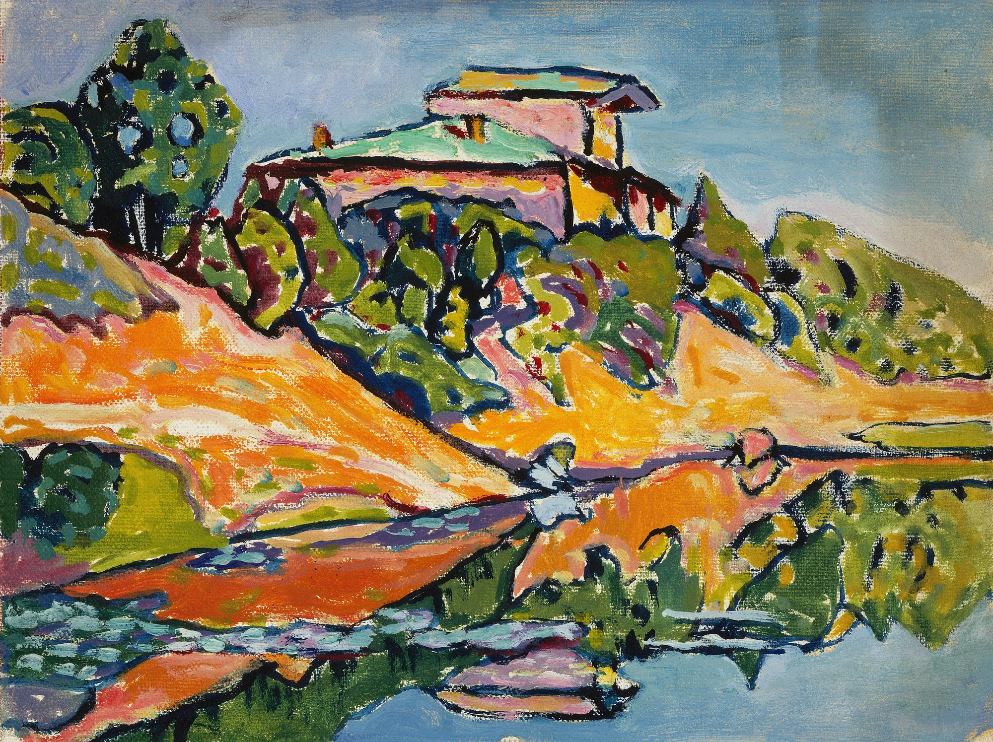 Akhtyrka, Nearby Dacha at the Pond's Edge