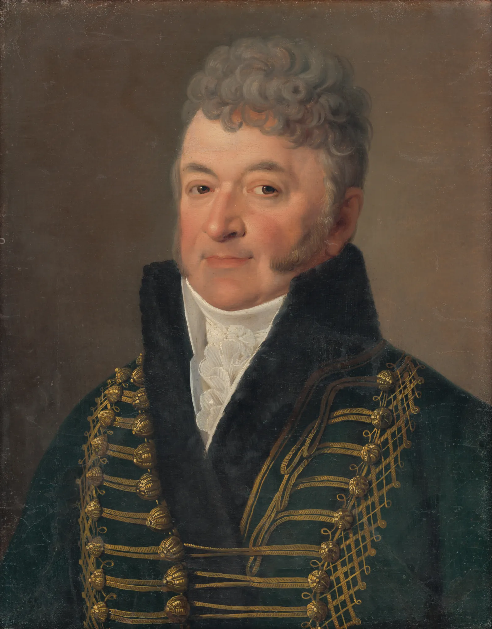 Portrait of a Man with a White Collar