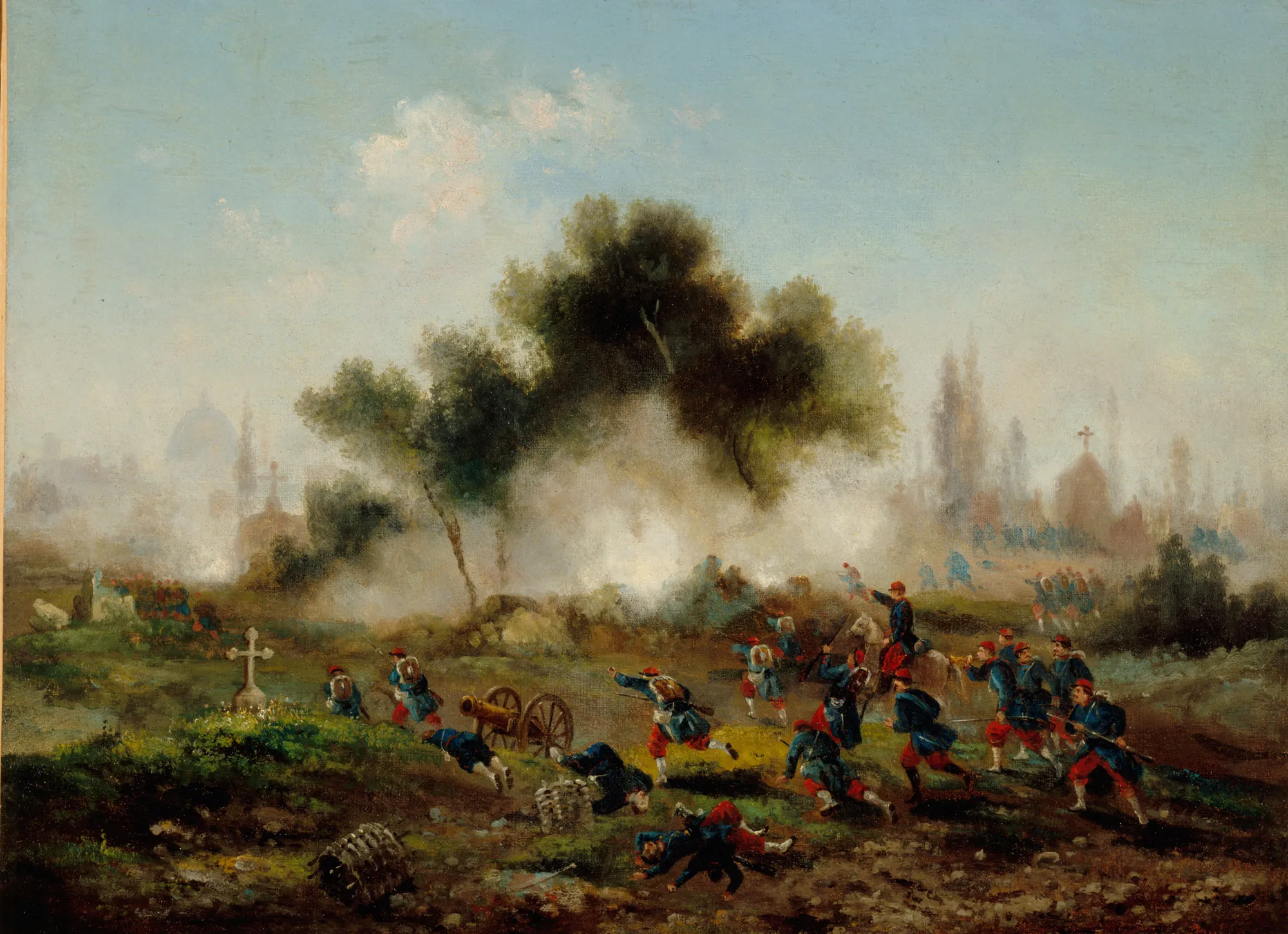 Assault on a Cemetery by Regular Troops, May 1871