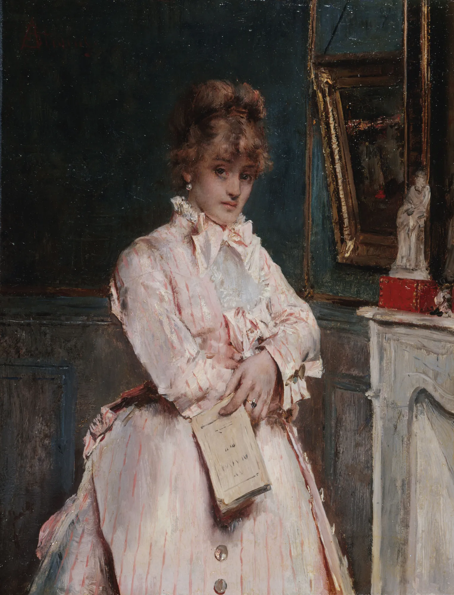 Young Woman Holding a Book