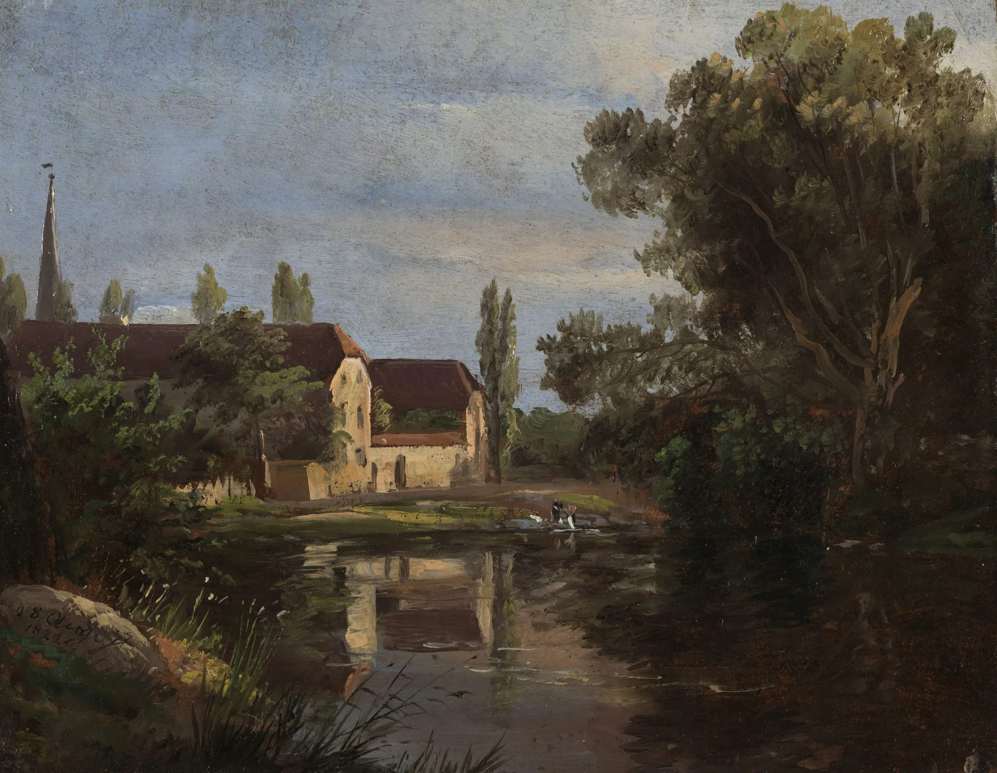 View of Plauen at the River Weisseritz