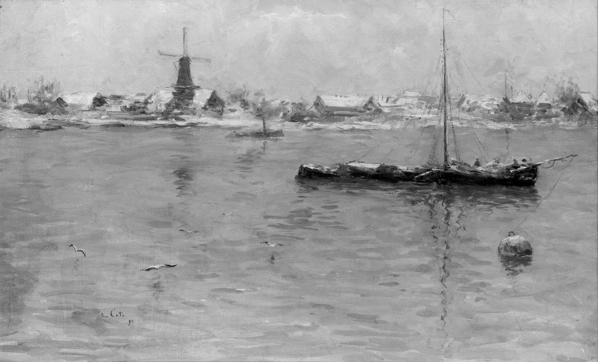 A View of Dordrecht in Winter