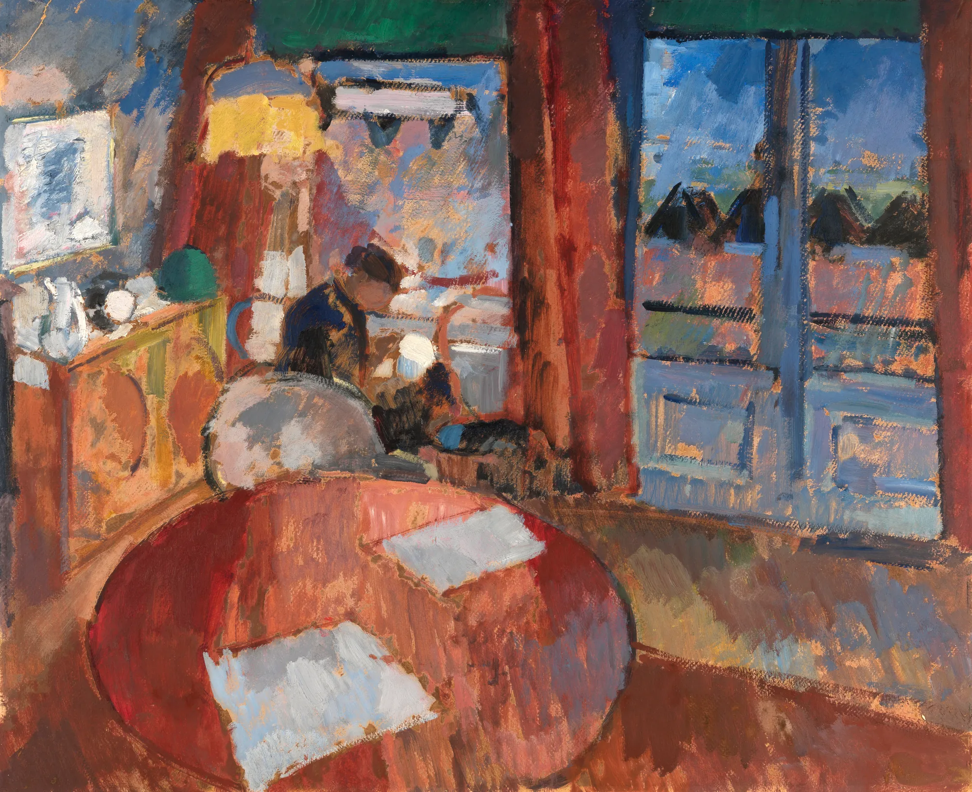 Interior with Embroiderer