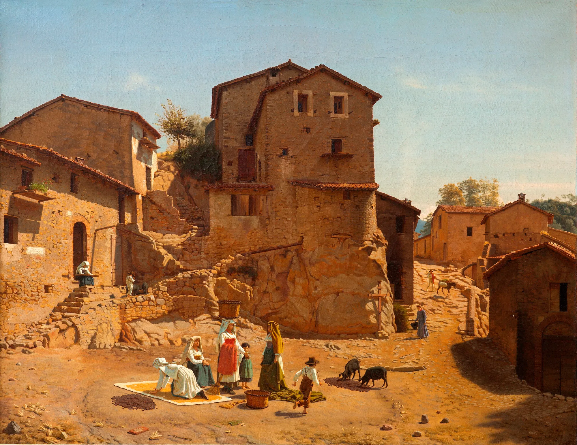 Street Scene from Gerano in the Sabine Hills