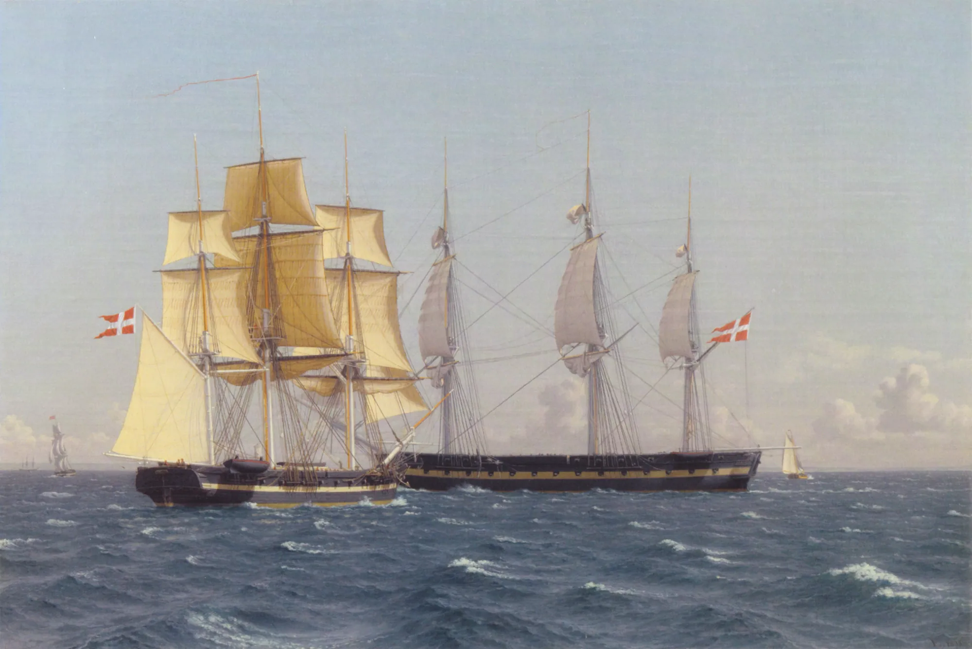 The Corvette Najaden Waiting for the Frigate Bellona