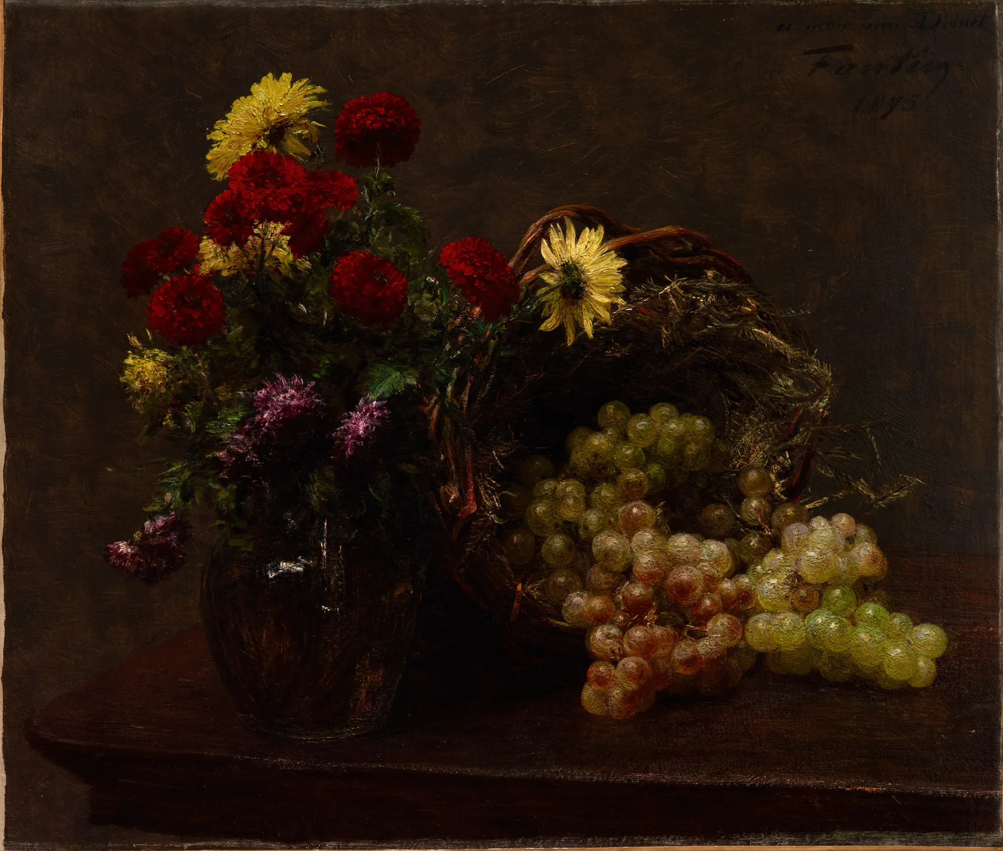 Flowers and Grapes